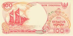 Indonesien 100 Rupiah 1992 p127a